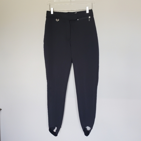 Vintage Fera Wool Blend Women's Ski Stirrups Pants Black Size 12 - Picture 7 of 7